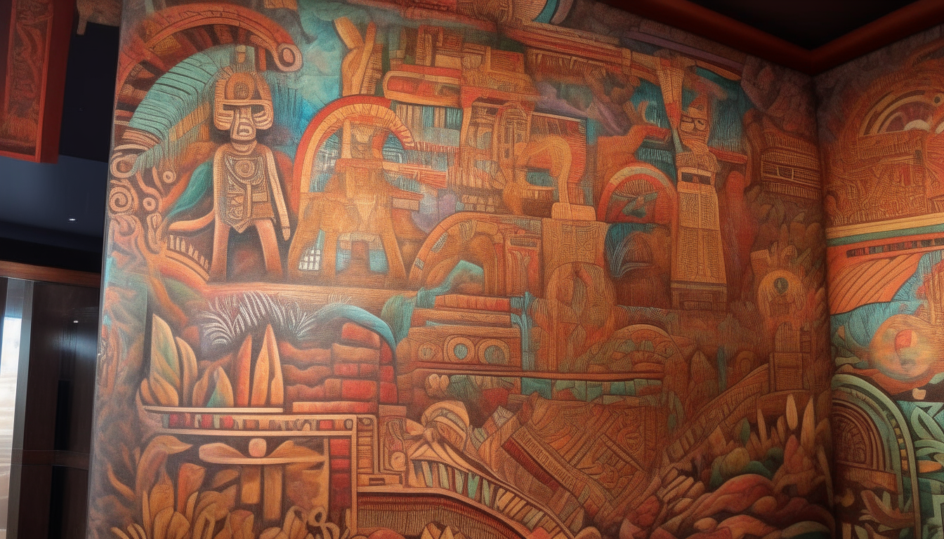 a huge ancient artistic wall that looks so amazing