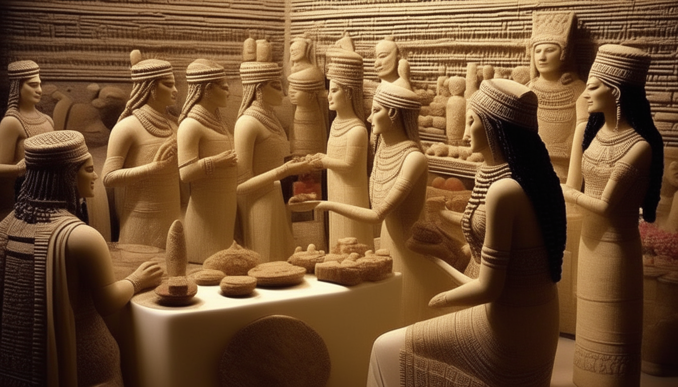 In the Sumerian palace, confusion spreads as laws of succession and marriage are disregarded