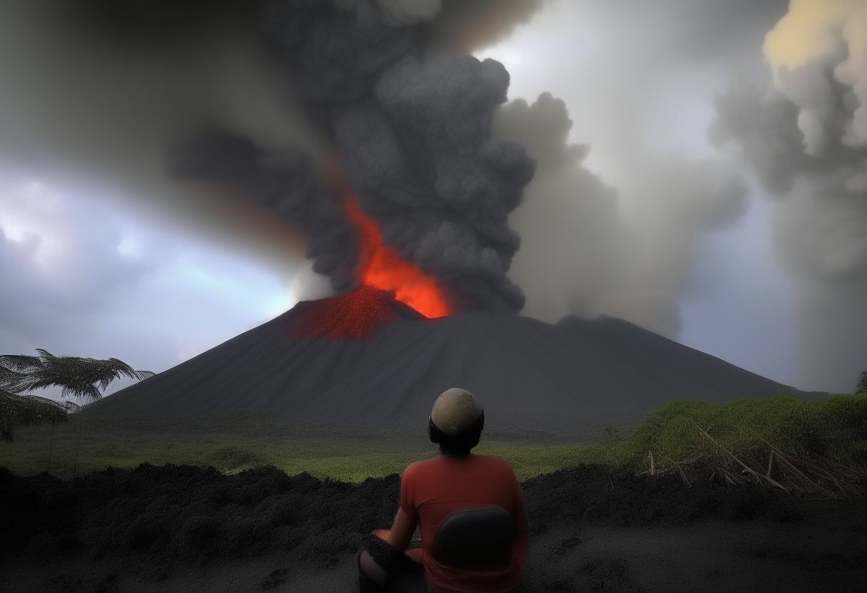 Alalu waited as weapons stirred volcanoes, hoping to bring rain