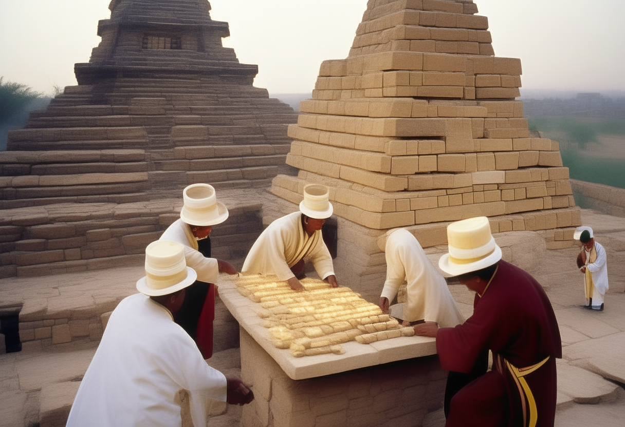 Priests made offerings atop temple ziggurats