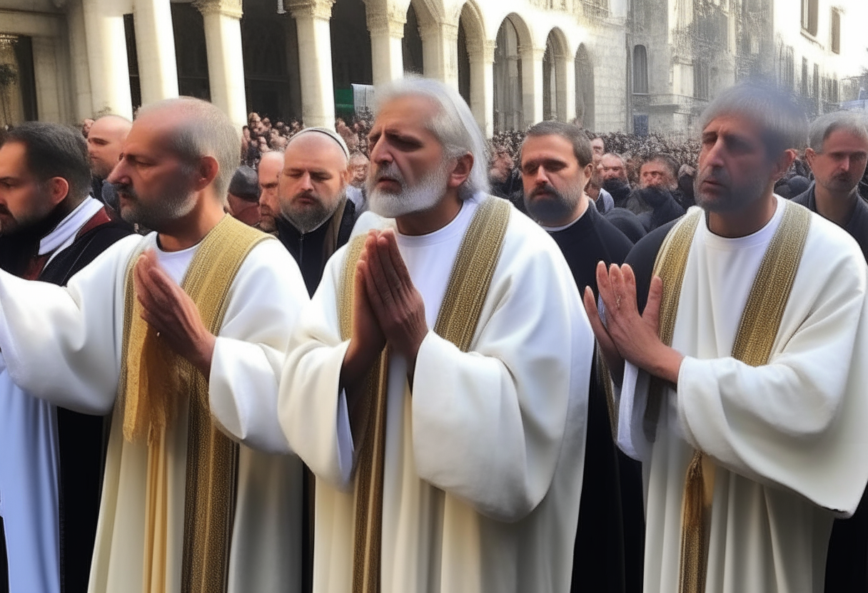 Priests pleaded with the gods as people suffered