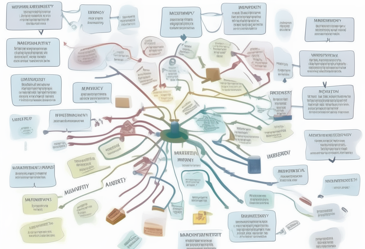 A mindmap showing how memory loss affects daily activities like cooking, cleaning and managing schedules or finances. Key difficulties are depicted radiating out from a central 'Memory Loss' node.