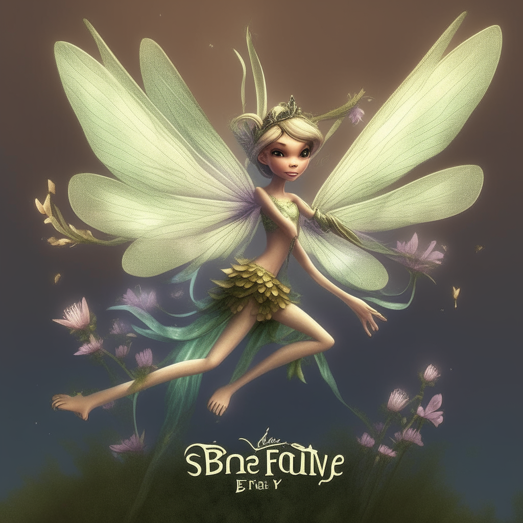 fairy from image 1 with animated fluttering wings