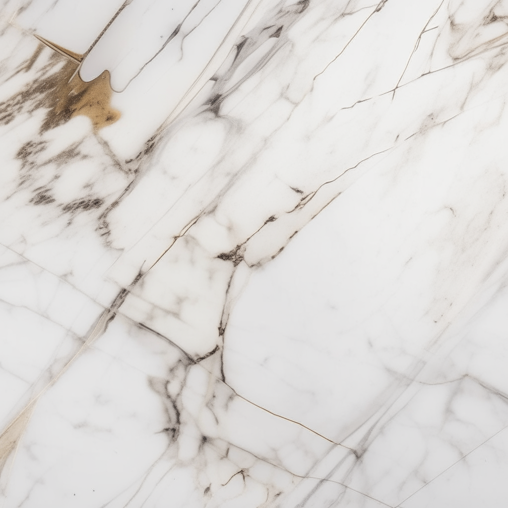 the surface of a slab of White Statuary marble under macro lens