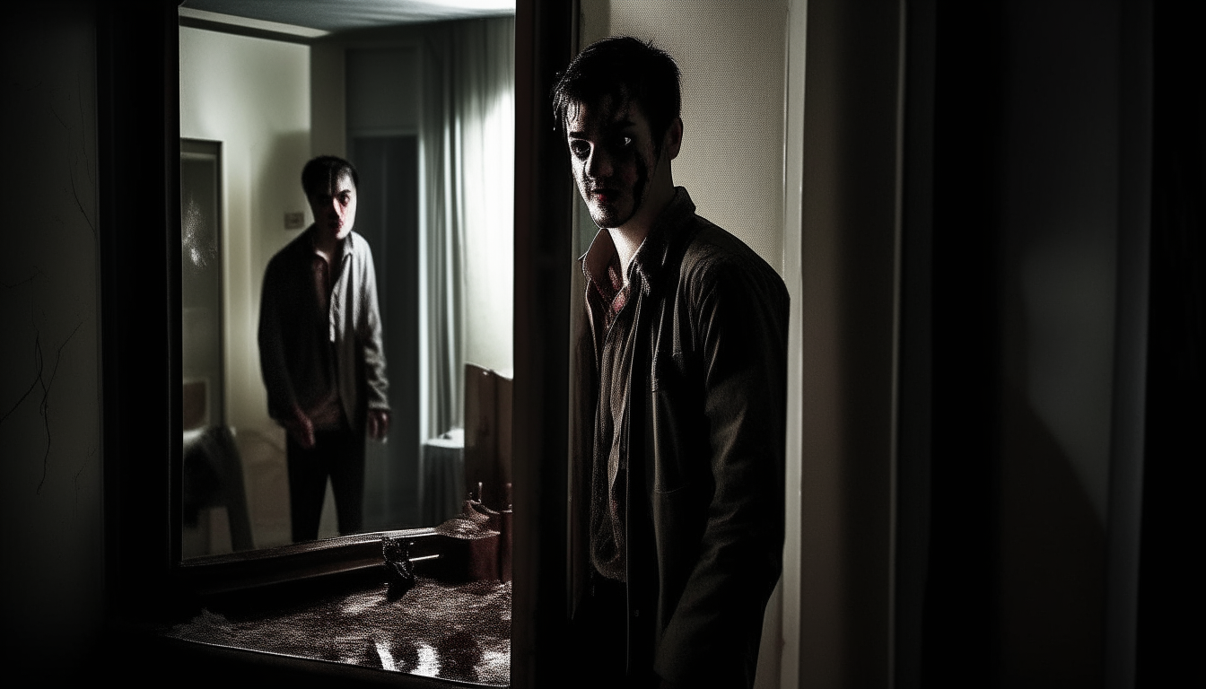 John panicked and fled the apartment, leaving everything behind. But the horror did not stop there. Eyes began to appear in every mirror he saw, even in stores and restaurants. He felt like he was being chased and pursued by this villain.