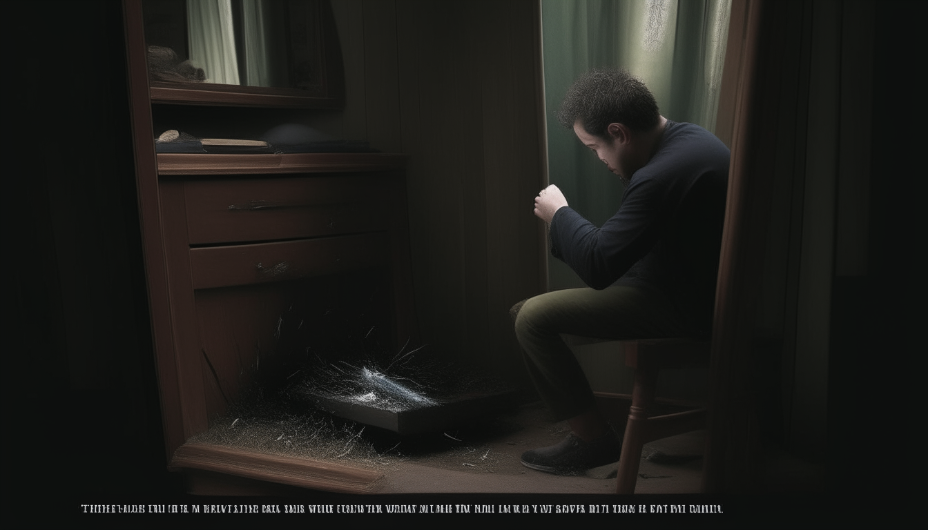 John tried with all his might to resist the pull that was pulling him towards the mirror, but the supernatural force was stronger than him. His nails dug into the furniture and he tried to cling to it, but all his efforts failed.