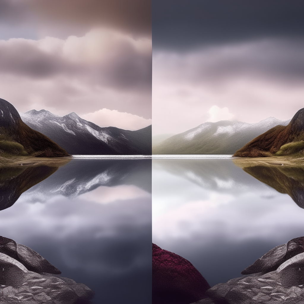 A composite image showing the original uploaded image 1 on the left and original uploaded image 2 on the right.