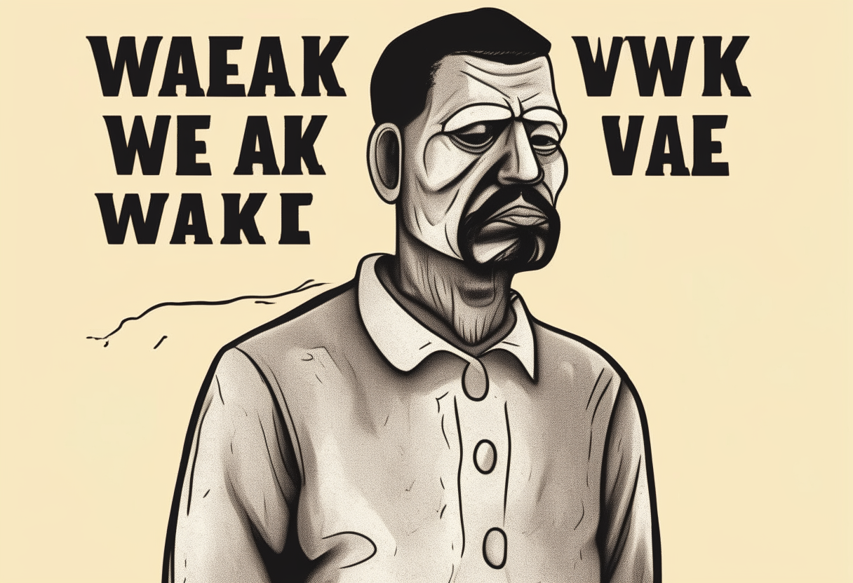 A weak man 