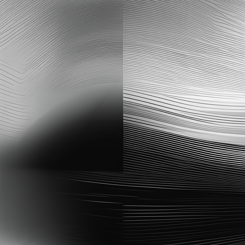 CD cover in greyscale featuring a subtle linear gradient from top to bottom