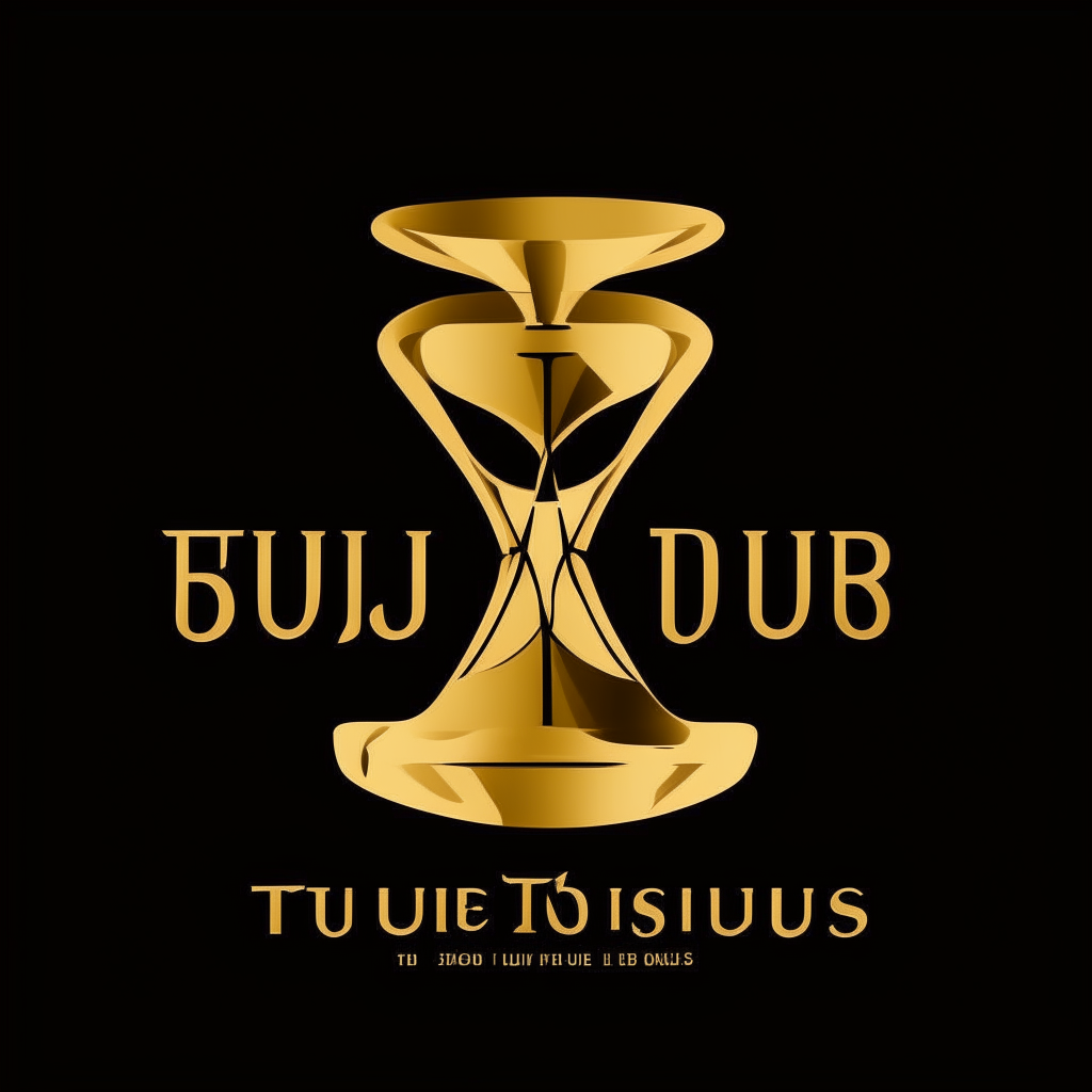 A stylized hourglass icon drawn in a gold color on a black background. Below the icon, white text reads 'Si tu quieres' in a sans serif font.