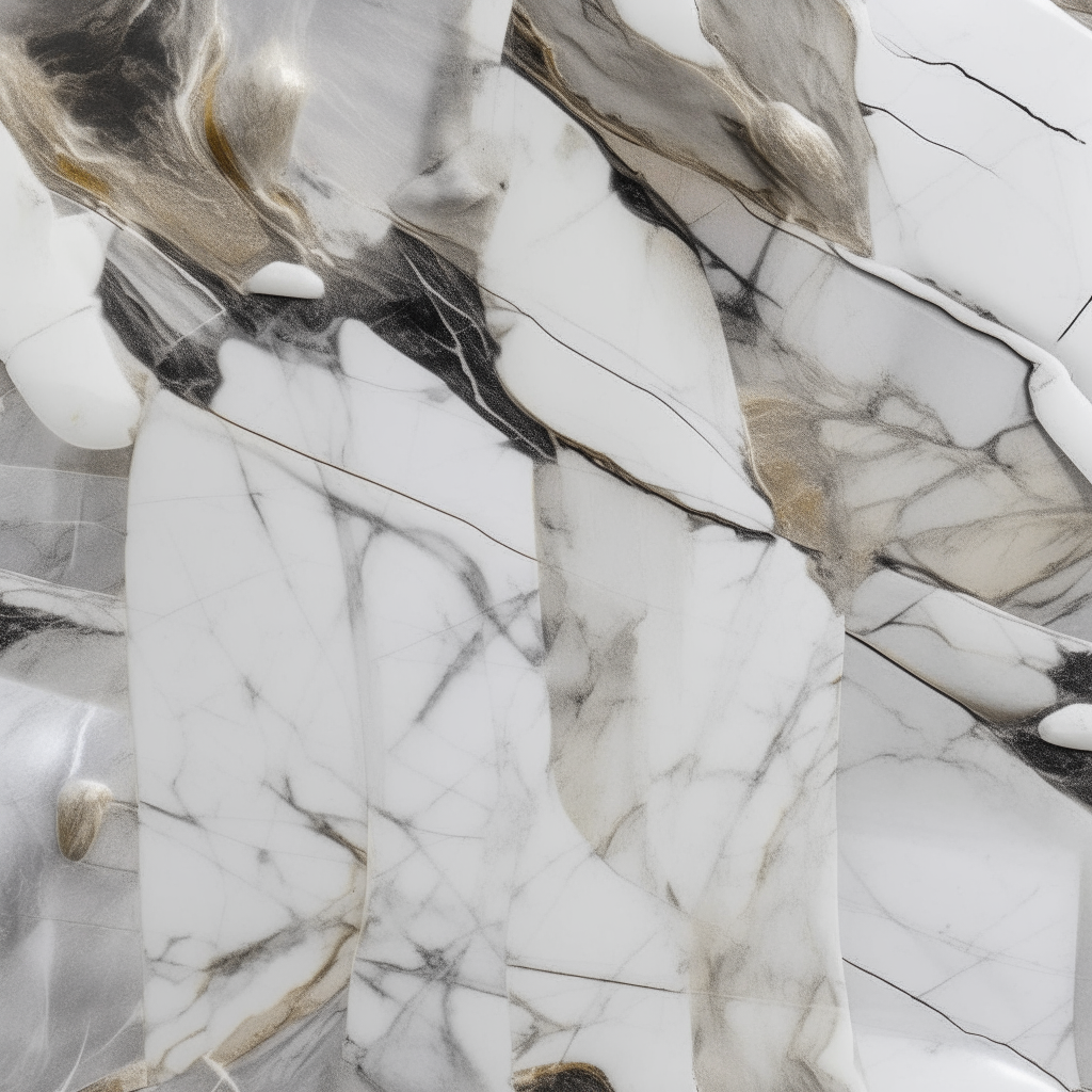 Calacatta Murano marble slab, veined white marble with grey undertones, smooth polished surface