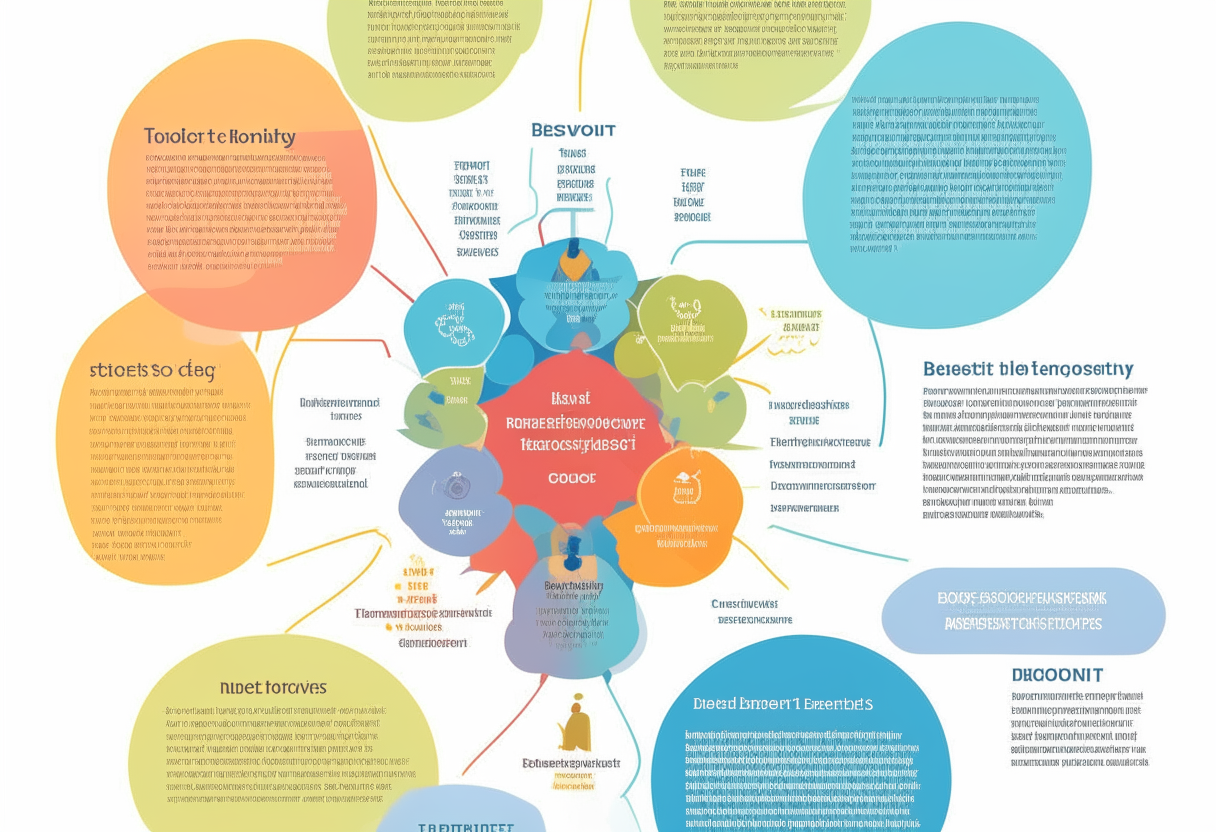 Infographic explaining the CBT model and how thoughts, feelings and behaviors interact