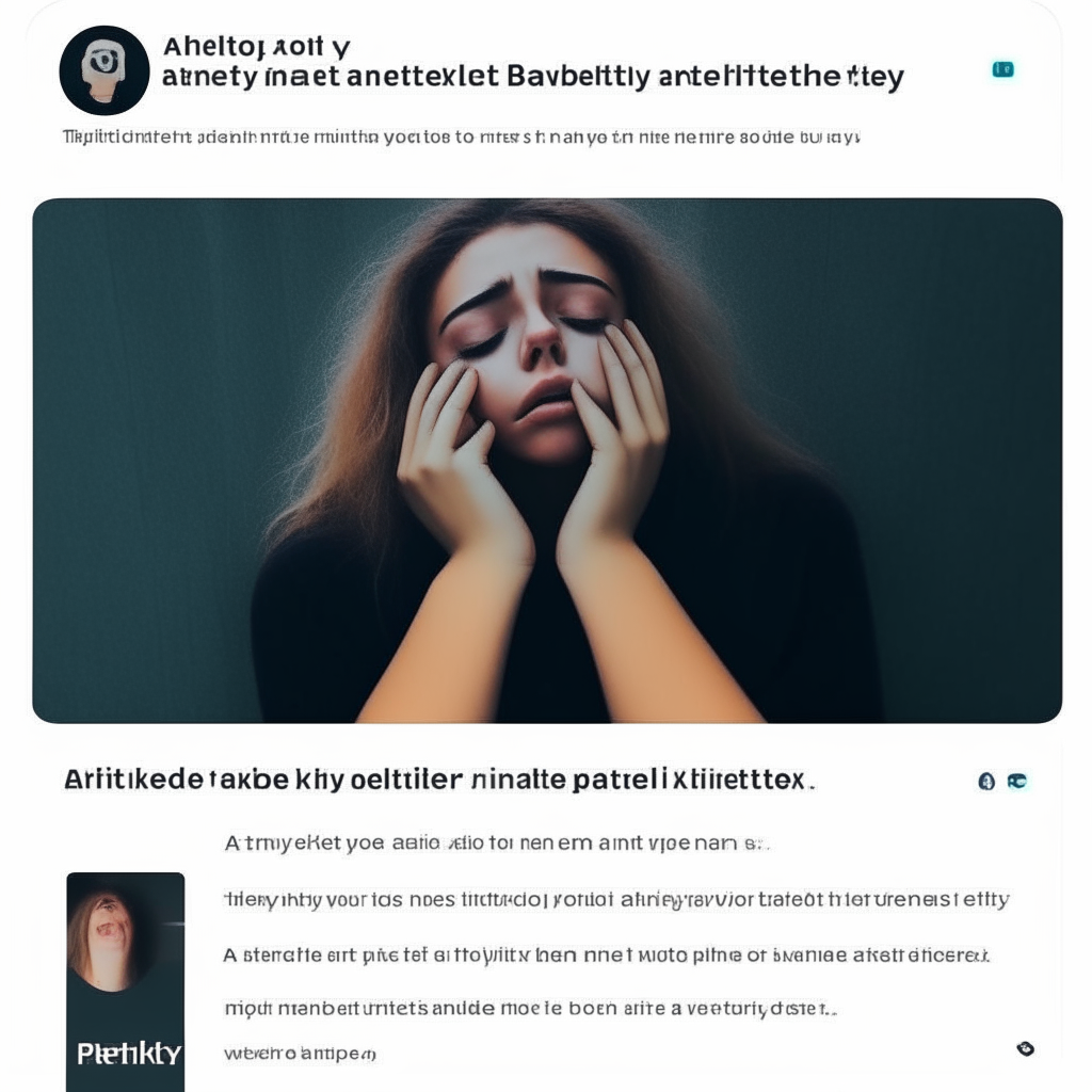 Screenshot of BetterHelp Instagram post about coping with anxiety