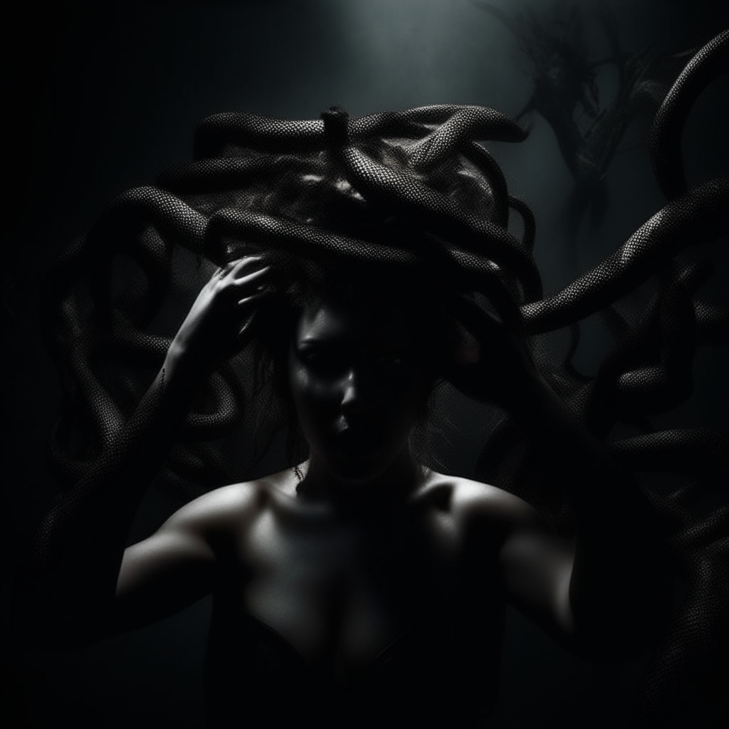 "Imagina un oscuro sendero serpenteante que se abre paso entre llamas ardientes y sombras danzantes. En el horizonte, una figura imponente emerge, una demonio femenina, con sus ojos centelleantes y su aura de poderío infernal. Tu tarea es capturar este momento: la llegada de alguien al mismísimo infierno, donde el demonio reina en su esplendor rojo y negro. Utiliza estos colores como tus pinceles principales, y deja que tu imaginación se desate en esta representación visual de un encuentro con lo infernal."




"Imagina un oscuro sendero serpenteante que se abre paso entre llamas ardientes y sombras danzantes. En el horizonte, una figura imponente emerge, una demonio femenina, con sus ojos centelleantes y su aura de poderío infernal. Tu tarea es capturar este momento: la llegada de alguien al mismísimo infierno, donde el demonio reina en su esplendor rojo y negro. Utiliza estos colores como tus pinceles principales, y deja que tu imaginación se desate en esta representación visual de un encuentro con lo infernal."
Imagina un oscuro sendero serpenteante que se abre paso entre llamas ardientes y sombras danzantes. En el horizonte, una figura imponente emerge, una demonio femenina, con sus ojos centelleantes y su aura de poderío infernal. Tu tarea es capturar este momento: la llegada de alguien al mismísimo infierno, donde el demonio reina en su esplendor rojo y negro. Utiliza estos colores como tus pinceles principales, y deja que tu imaginación se desate en esta representación visual de un encuentro con lo infernal
