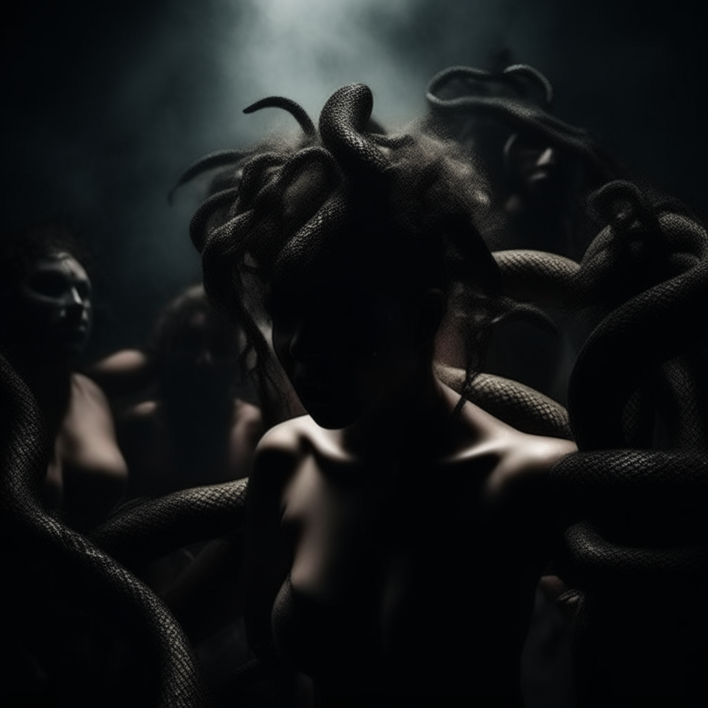 "Imagina un oscuro sendero serpenteante que se abre paso entre llamas ardientes y sombras danzantes. En el horizonte, una figura imponente emerge, una demonio femenina, con sus ojos centelleantes y su aura de poderío infernal. Tu tarea es capturar este momento: la llegada de alguien al mismísimo infierno, donde el demonio reina en su esplendor rojo y negro. Utiliza estos colores como tus pinceles principales, y deja que tu imaginación se desate en esta representación visual de un encuentro con lo infernal."




"Imagina un oscuro sendero serpenteante que se abre paso entre llamas ardientes y sombras danzantes. En el horizonte, una figura imponente emerge, una demonio femenina, con sus ojos centelleantes y su aura de poderío infernal. Tu tarea es capturar este momento: la llegada de alguien al mismísimo infierno, donde el demonio reina en su esplendor rojo y negro. Utiliza estos colores como tus pinceles principales, y deja que tu imaginación se desate en esta representación visual de un encuentro con lo infernal."
Imagina un oscuro sendero serpenteante que se abre paso entre llamas ardientes y sombras danzantes. En el horizonte, una figura imponente emerge, una demonio femenina, con sus ojos centelleantes y su aura de poderío infernal. Tu tarea es capturar este momento: la llegada de alguien al mismísimo infierno, donde el demonio reina en su esplendor rojo y negro. Utiliza estos colores como tus pinceles principales, y deja que tu imaginación se desate en esta representación visual de un encuentro con lo infernal
