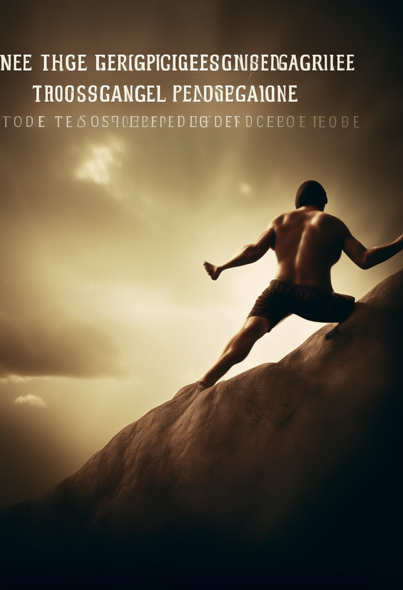 Create an image that demonstrates the inner strength to conquer the impossible