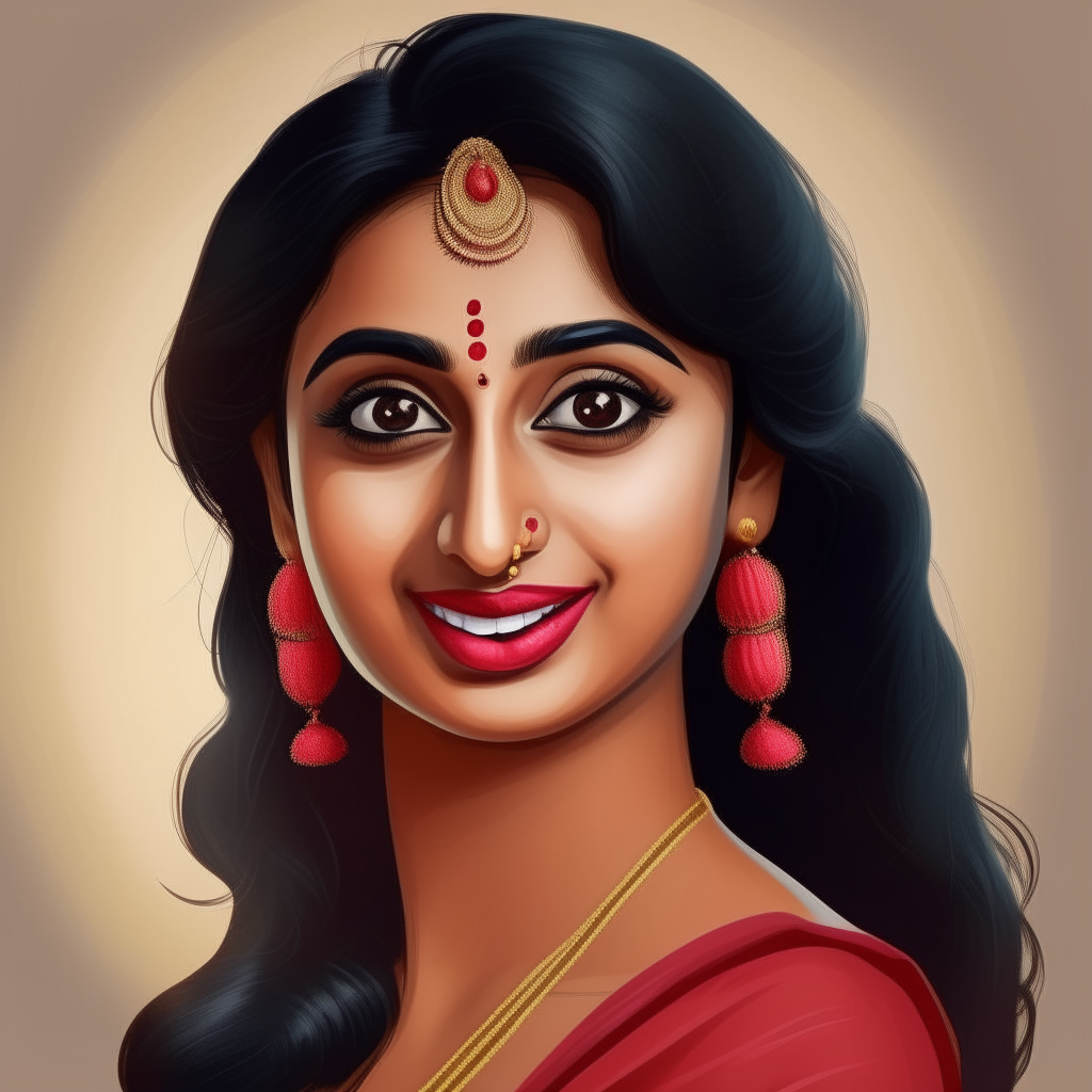 Create an ai beautiful indian lady anchor who will host the YouTube channel