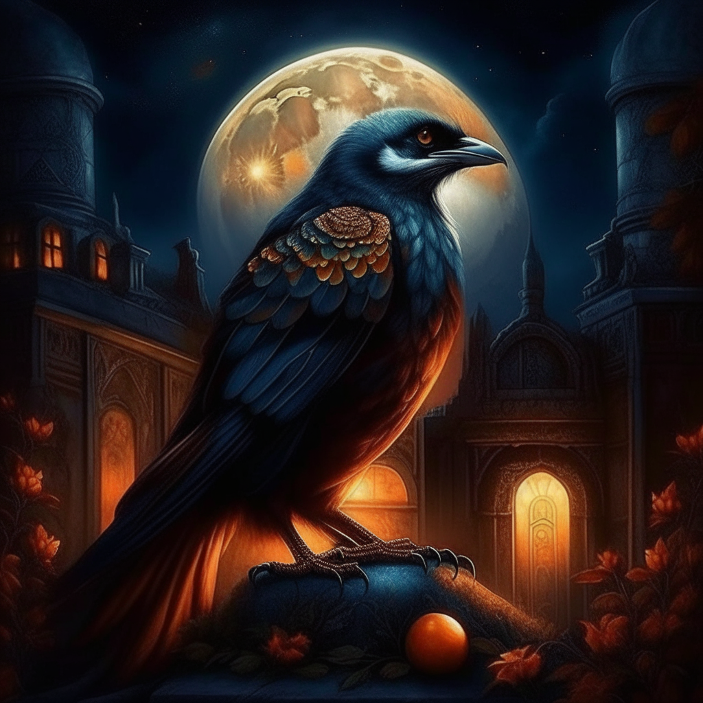 "Nova the beautiful bird knew she was one of the endangered ones, one of the many who faced an uncertain future, a possible end. She knew she was one of the lucky ones, one of the few who still had a chance, a choice.". ancient, at night