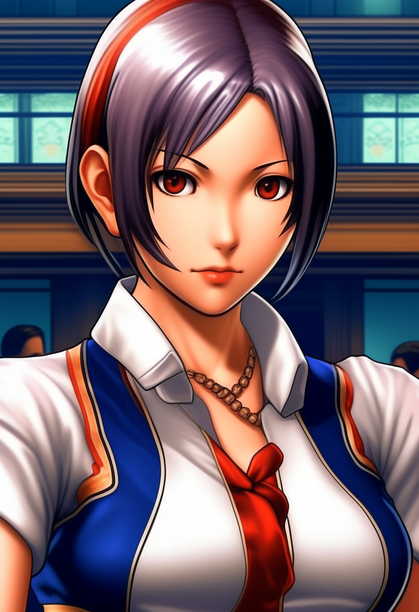 Kasumi Todou,personaje del videojuego King of fighters 99,postula en el senado japones.