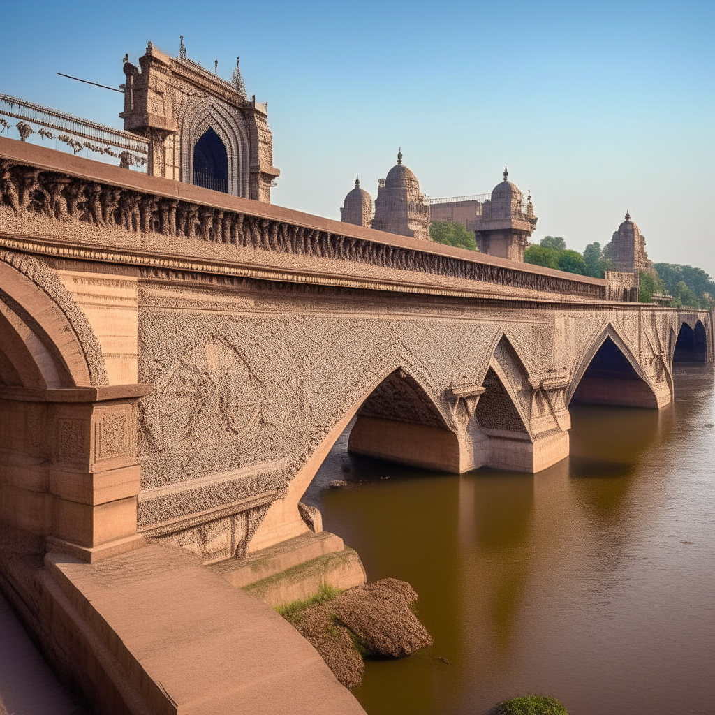 Discover Rajah Mundry's historic bridge, an architectural marvel with graceful arches that narrate centuries of tales. From ancient markets to the modern skyline, the bridge provides a panoramic view of the city's rich history. Ornate carvings on each arch depict scenes of festivals, royal processions, and cultural celebrations, offering a visual journey through time. As you traverse this bridge, connect with Rajah Mundry's enduring spirit, where tradition and modernity harmonize in a captivating dance across the ages.