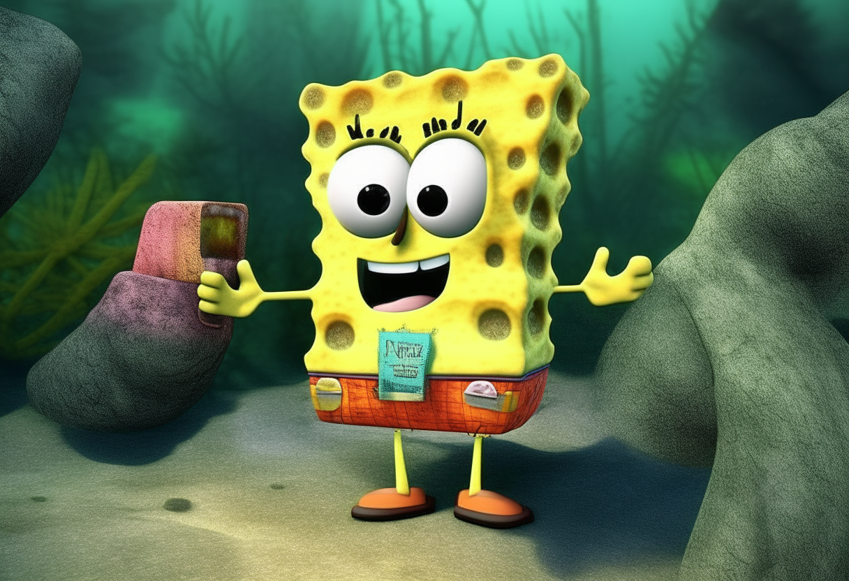 Di sebuah kota kecil yang dikenal sebagai Bikini Bottom, hiduplah seekor spons yang sangat bersemangat bernama SpongeBob SquarePants. SpongeBob adalah karyawan yang rajin dan penuh semangat di Krusty Krab, restoran cepat saji yang terkenal dengan Krabby Patty-nya. Namun, di luar jam kerjanya, SpongeBob memiliki hobi yang sangat dia cintai: mancing!