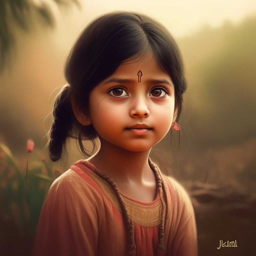 Once upon a time, there was a little girl named Jiya. She was very cute and intelligent. Her father worked in a field, and her mother was busy with household chores. Jiya was loved by all the people in their small village.
