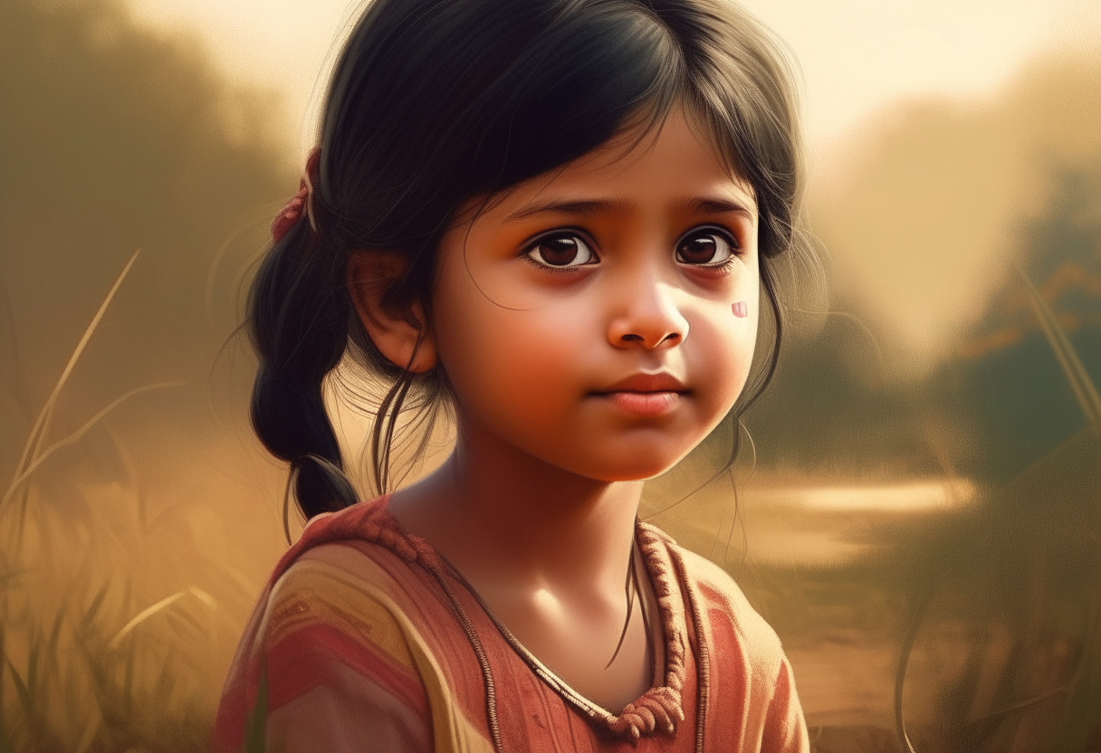 Once upon a time, there was a little girl named Jiya. She was very cute and intelligent. Her father worked in a field, and her mother was busy with household chores. Jiya was loved by all the people in their small village.