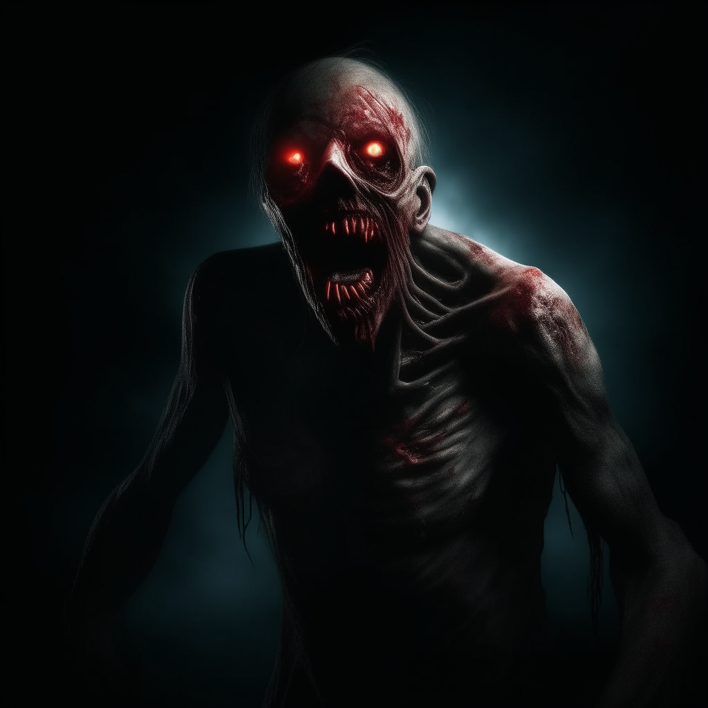 Zombie screams in pain