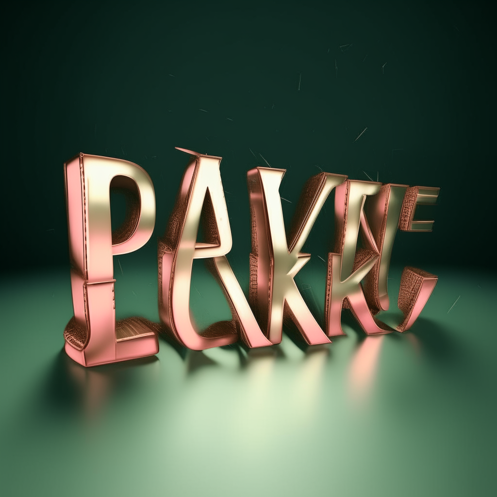 text reading 'PEAKY KIDS' in a 3D extruded metallic style