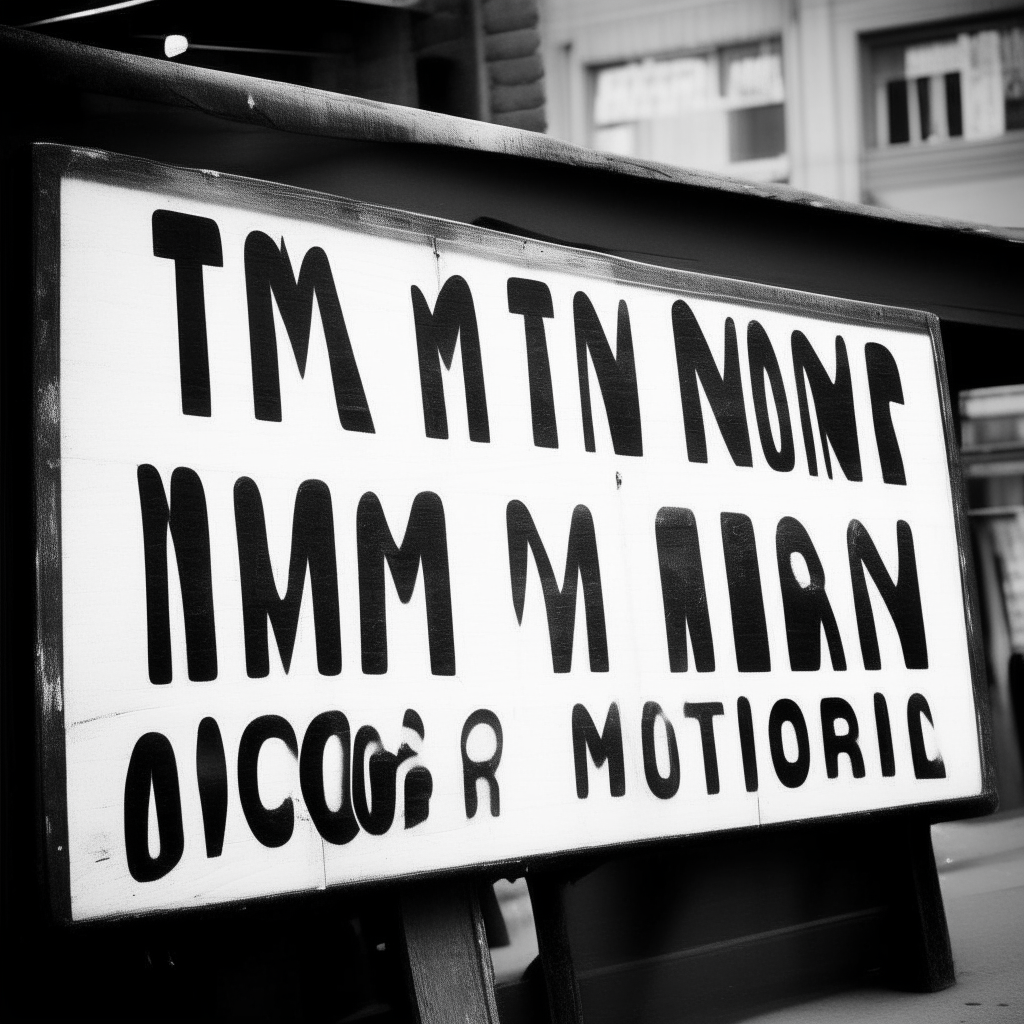 a black and white sign that spells "it's more than music"