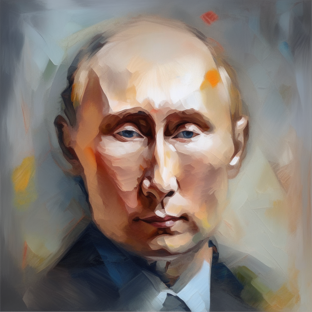 Vivid natural elements arrayed to subtly form a gentle impression of Vladimir Putin's face, visible when eyes are 70% closed.