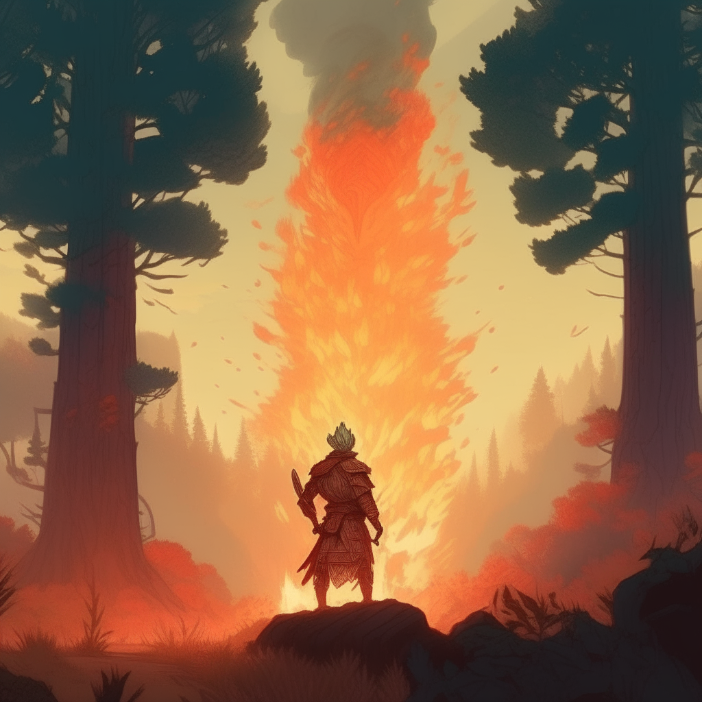 Wildfire became a guardian of the forests, a defender of the weak, and a beacon of courage.