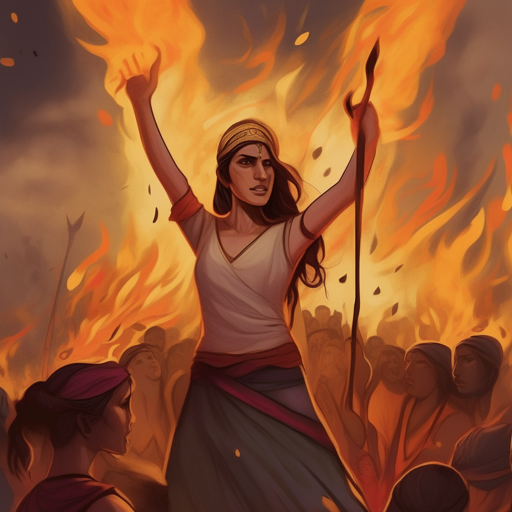 Wildfire gathered the people, uniting them with her fiery determination and motivating them to resist their oppressor. 