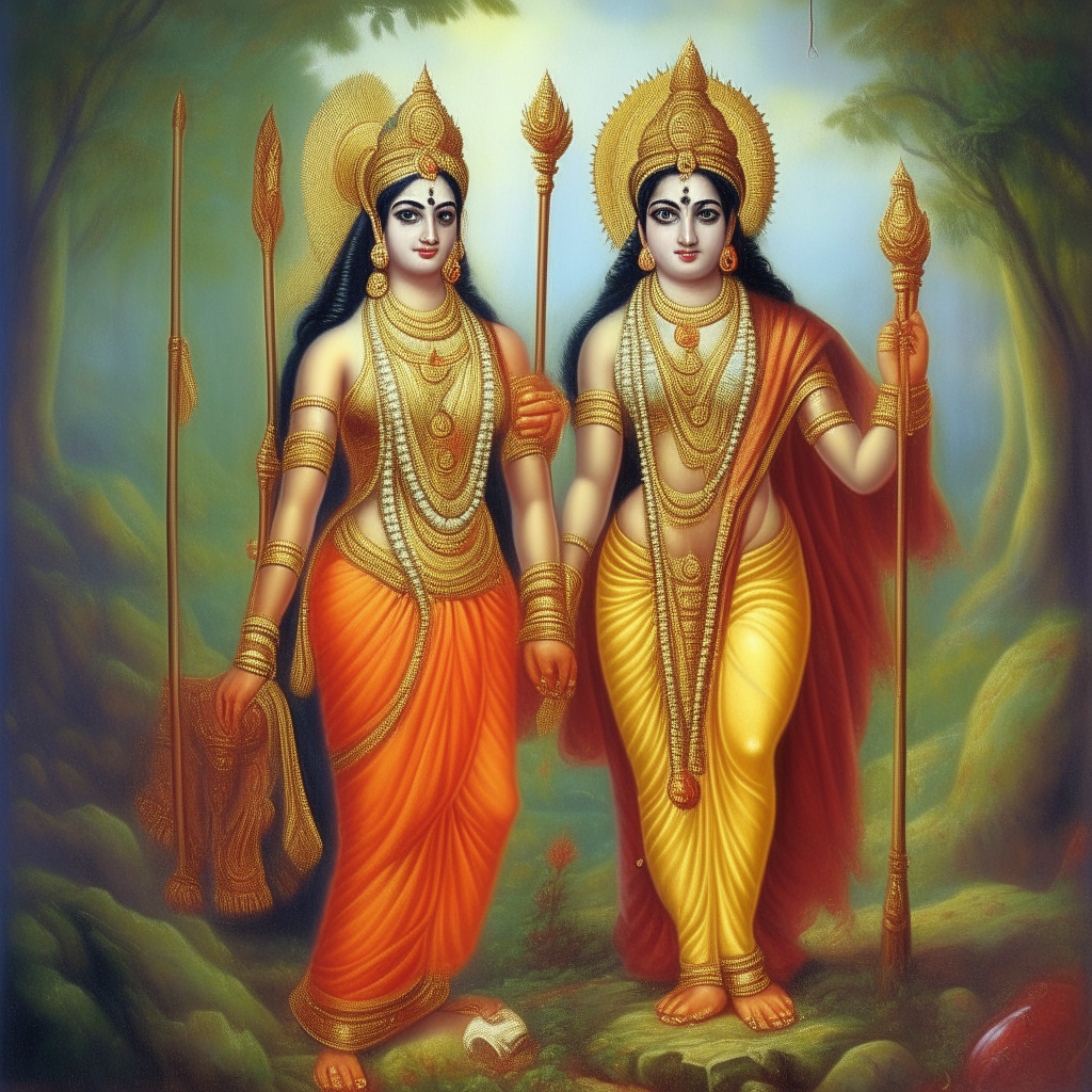 GOD RAM SITA AND LAKSHMAN