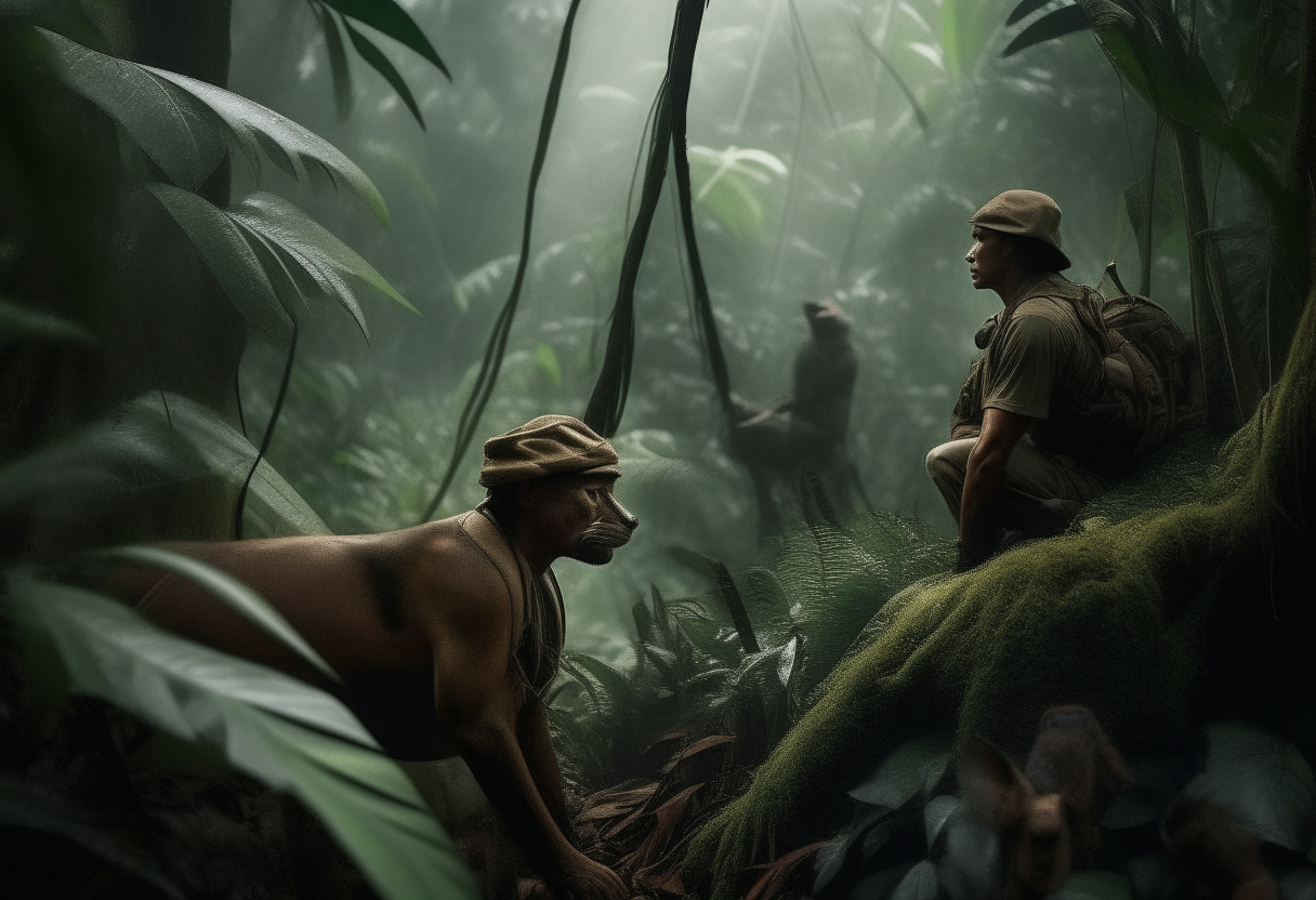 The sight of their courage and loyalty provides a beautiful and peaceful feeling in the jungle.