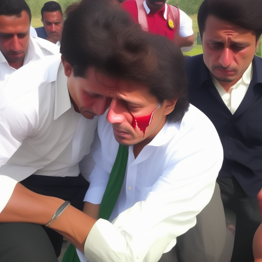 Imran Khan getting hurt