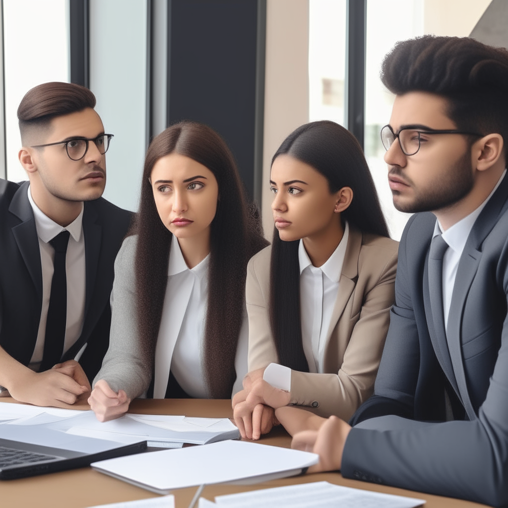 a diverse group of young interns listening intently to a real estate mentor explain title insurance