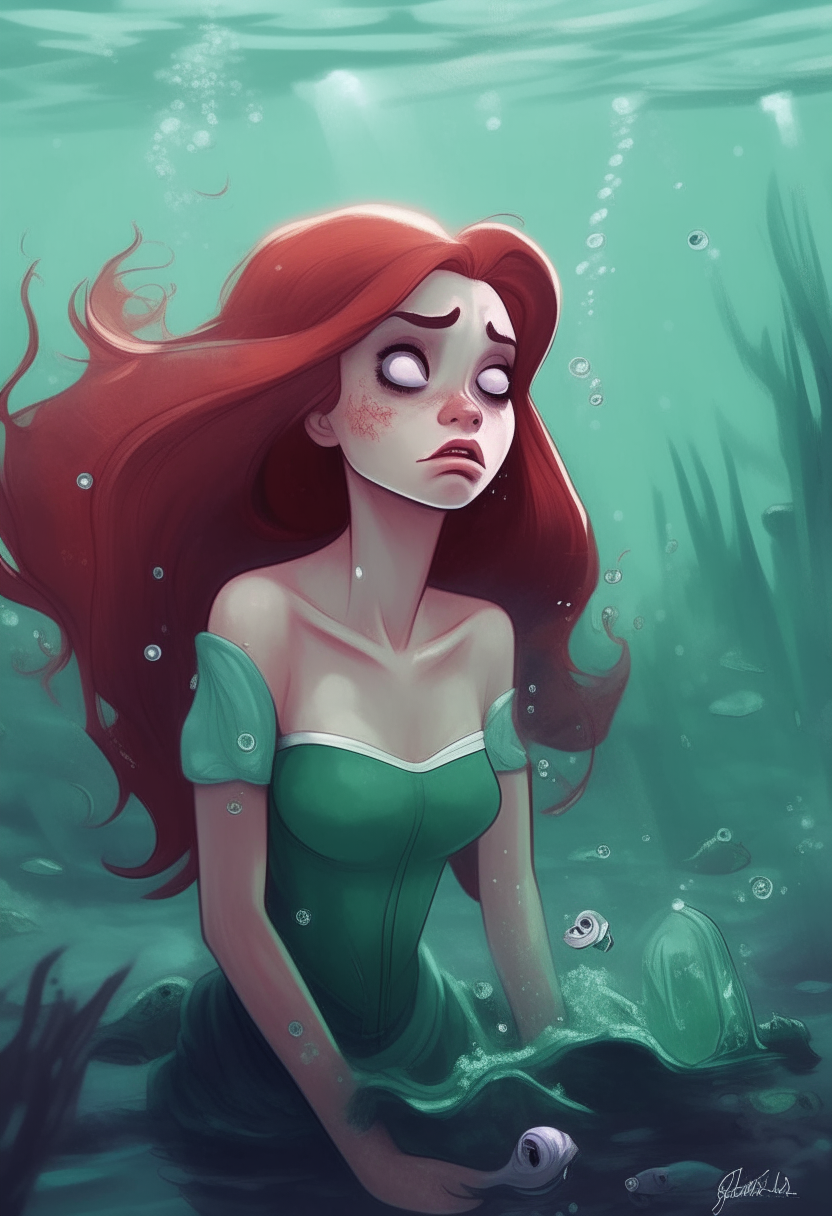 Ariel was horrible due to polluted in the sea