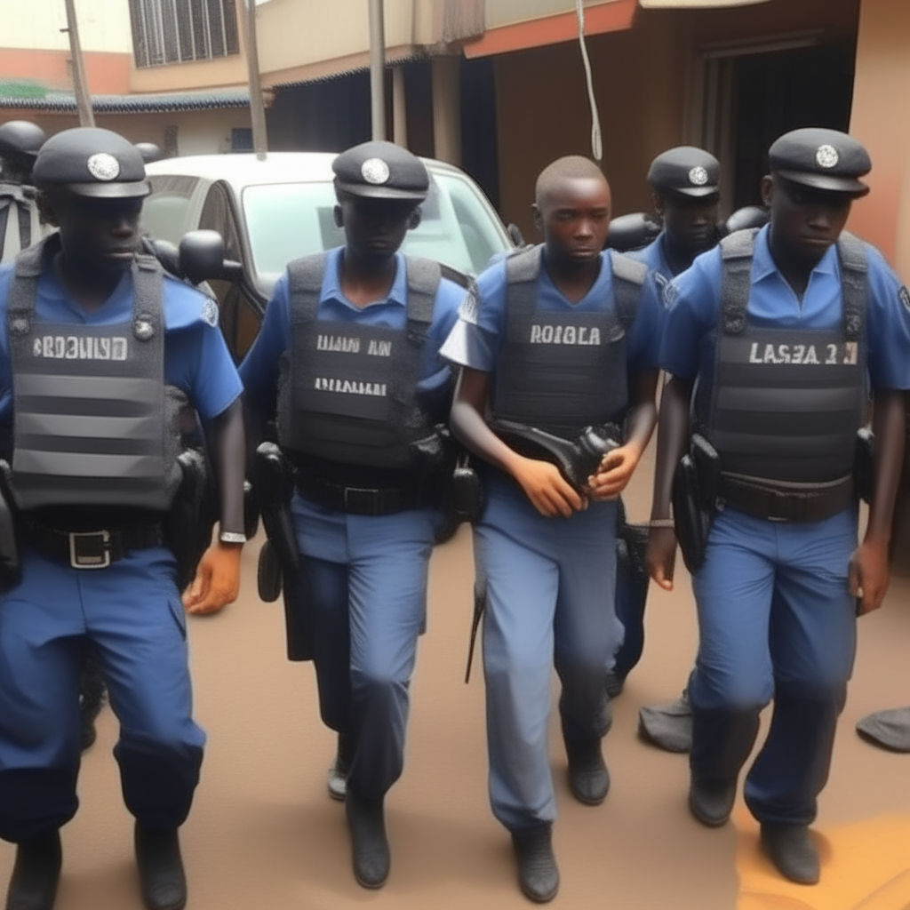 The police arrive and arrest the kidnappers