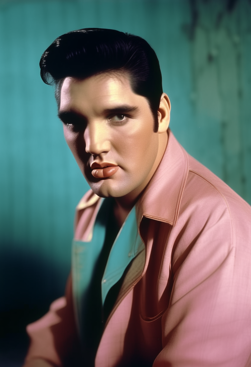 Elvis presley en color 