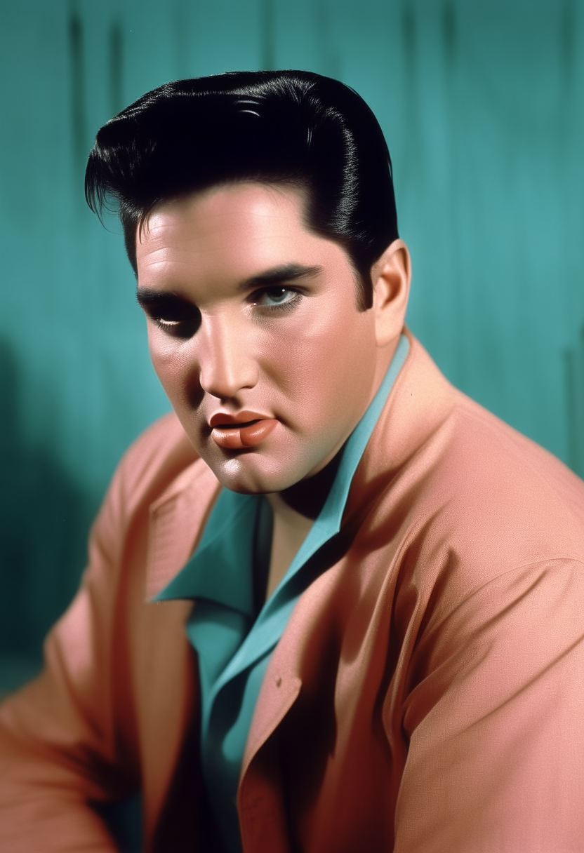 Elvis presley en color 