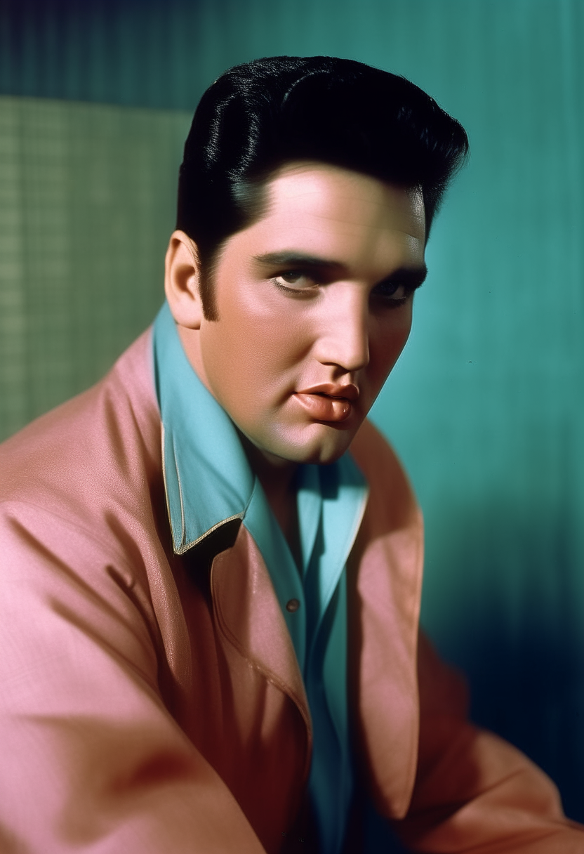 Elvis presley en color 