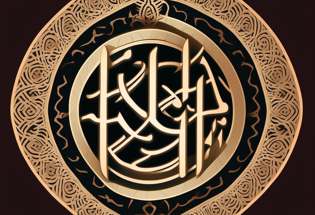 generate the writing ALLAH in arab