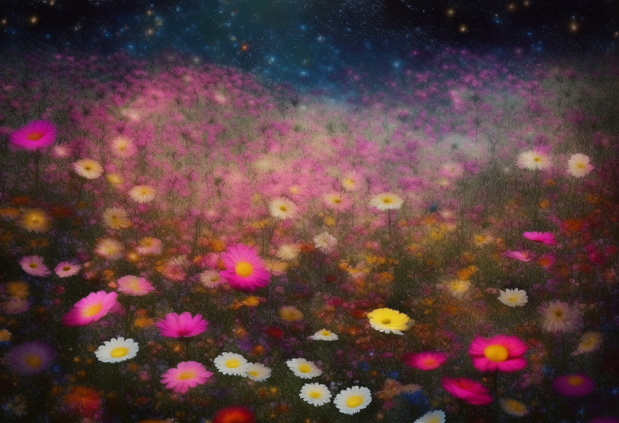 A cosmic field of flowers
