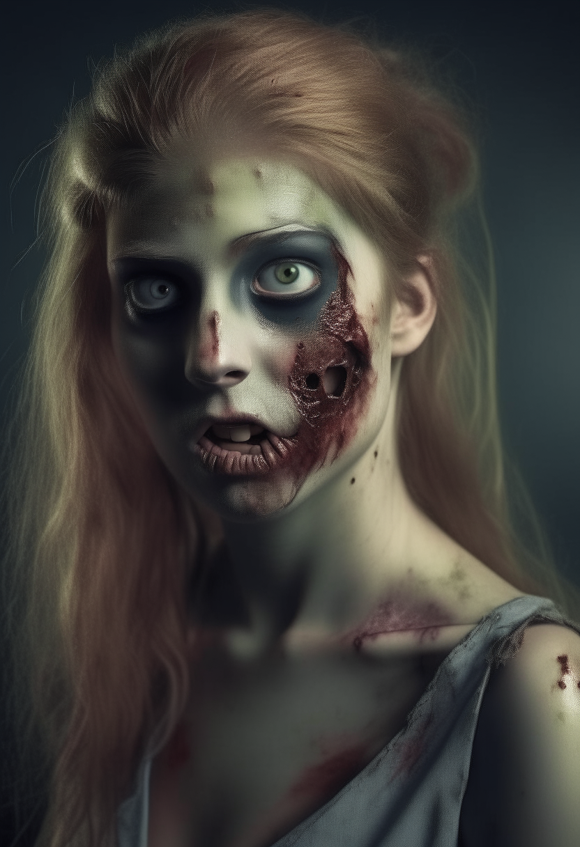 A beautiful human zombie 