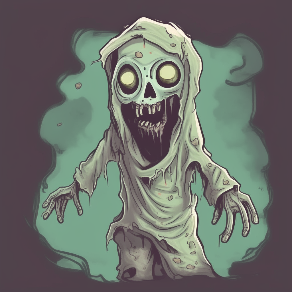 A ghost zombie 