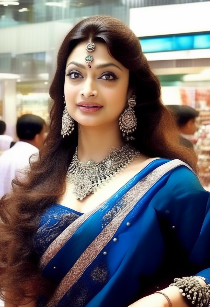 Ultra hyper beautiful aishwarya rai in mall