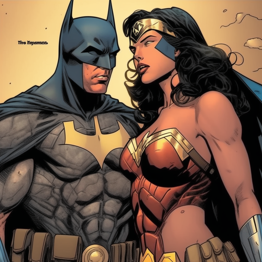 batman sorprende a wonder woman por detras  y la agarra por la cintura en una azotea solitaria donde la penetra brutalmente mientras ella grita de placer. Maxima calidad, realista, detallado, 


