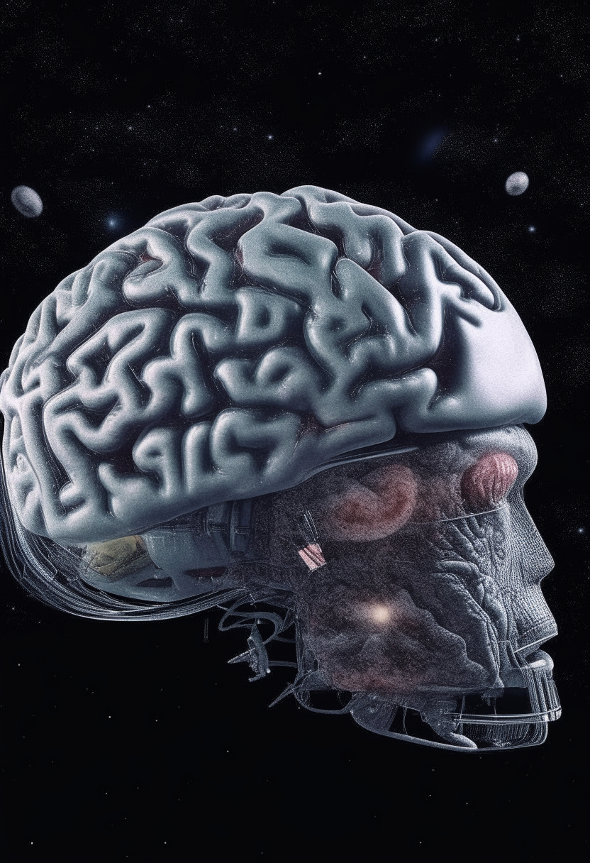 human brain in space 