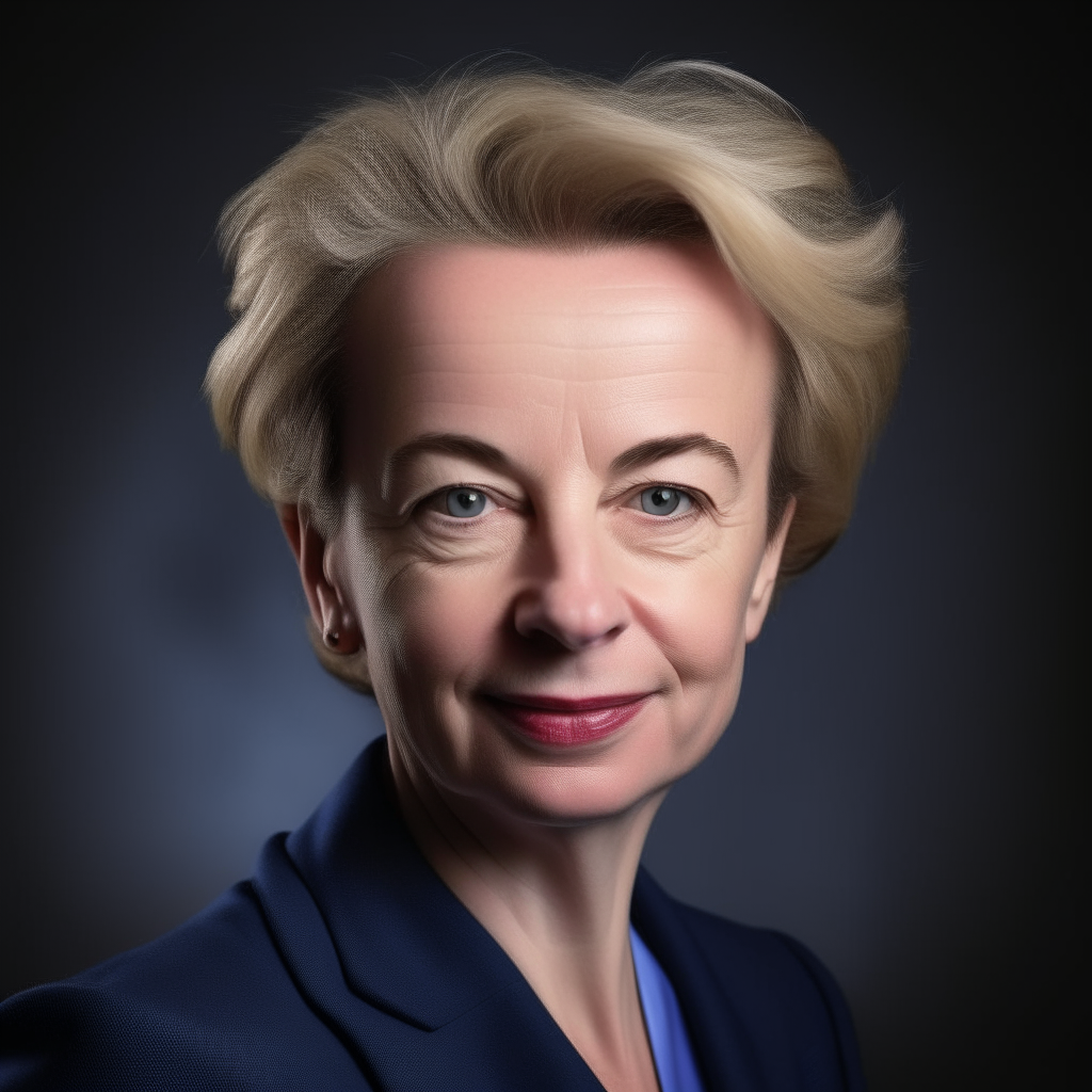 Portrait officiel d'Ursula von der Leyen